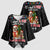 English Bulldog Show Up Christmas Kimono Sleeve Blouse Funny Xmas Holiday Patterns - Wonder Print Shop