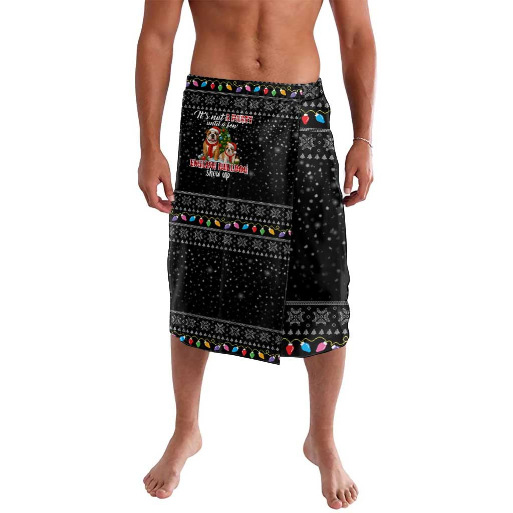 English Bulldog Show Up Christmas Lavalava Funny Xmas Holiday Patterns - Wonder Print Shop