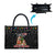 English Bulldog Show Up Christmas Leather Bag Funny Xmas Holiday Patterns - Wonder Print Shop