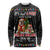 English Bulldog Show Up Christmas Long Sleeve Shirt Funny Xmas Holiday Patterns - Wonder Print Shop