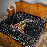 English Bulldog Show Up Christmas Quilt Funny Xmas Holiday Patterns - Wonder Print Shop