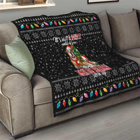 English Bulldog Show Up Christmas Quilt Funny Xmas Holiday Patterns - Wonder Print Shop