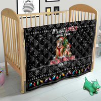 English Bulldog Show Up Christmas Quilt Funny Xmas Holiday Patterns - Wonder Print Shop
