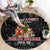 English Bulldog Show Up Christmas Round Carpet Funny Xmas Holiday Patterns - Wonder Print Shop