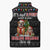 English Bulldog Show Up Christmas Sleeveless Puffer Jacket Funny Xmas Holiday Patterns - Wonder Print Shop