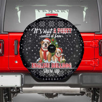 English Bulldog Show Up Christmas Spare Tire Cover Funny Xmas Holiday Patterns - Wonder Print Shop