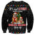 English Bulldog Show Up Christmas Sweatshirt Funny Xmas Holiday Patterns - Wonder Print Shop