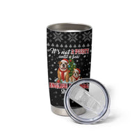 English Bulldog Show Up Christmas Tumbler Cup Funny Xmas Holiday Patterns - Wonder Print Shop