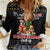 English Bulldog Show Up Christmas Women Casual Shirt Funny Xmas Holiday Patterns - Wonder Print Shop