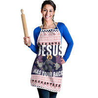 Jesus Has Your Back Jiu Jitsu Christmas Apron Funny Xmas Holiday Patterns - Wonder Print Shop