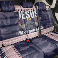 Jesus Has Your Back Jiu Jitsu Christmas Back Car Seat Cover Funny Xmas Holiday Patterns - Wonder Print Shop