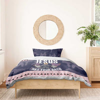 Jesus Has Your Back Jiu Jitsu Christmas Bedding Set Funny Xmas Holiday Patterns - Wonder Print Shop