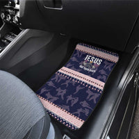 Jesus Has Your Back Jiu Jitsu Christmas Car Mats Funny Xmas Holiday Patterns - Wonder Print Shop