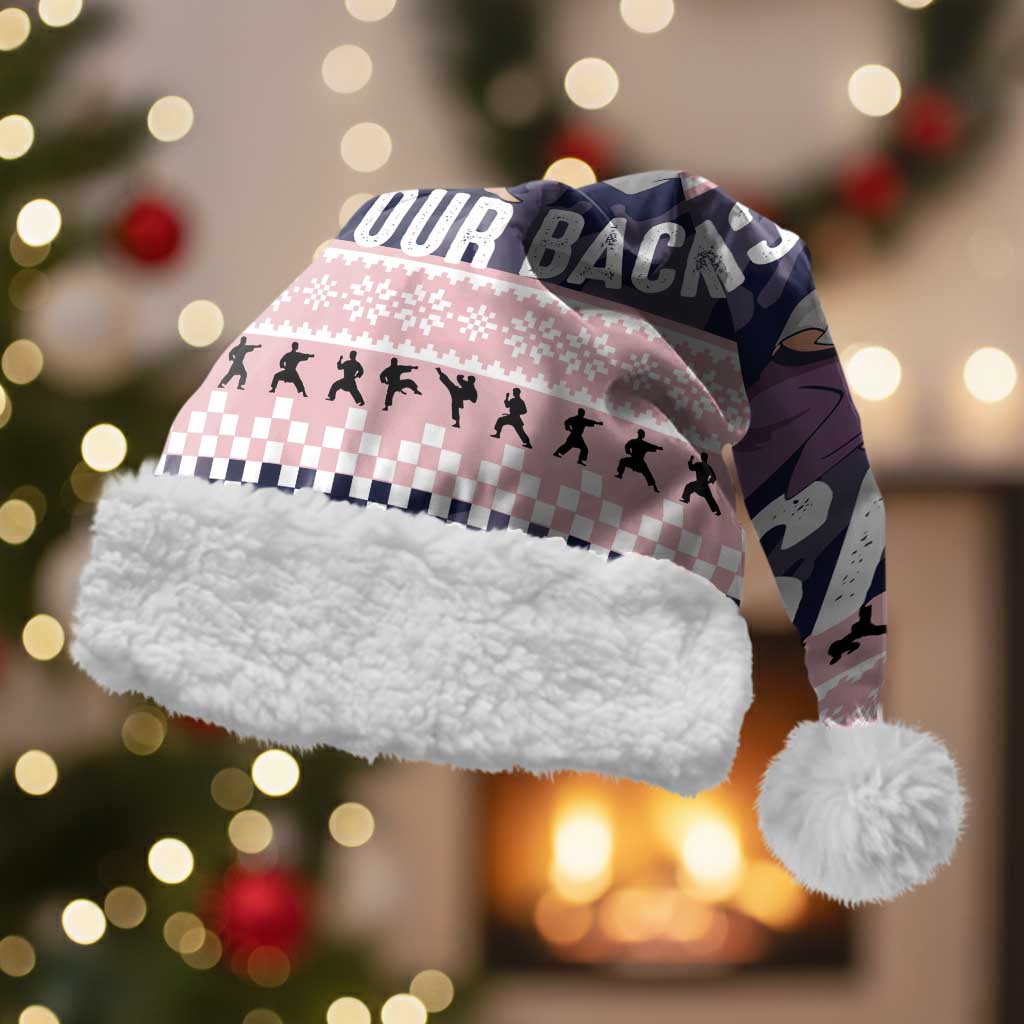 Jesus Has Your Back Jiu Jitsu Christmas Santa Hat Funny Xmas Holiday Patterns - Wonder Print Shop