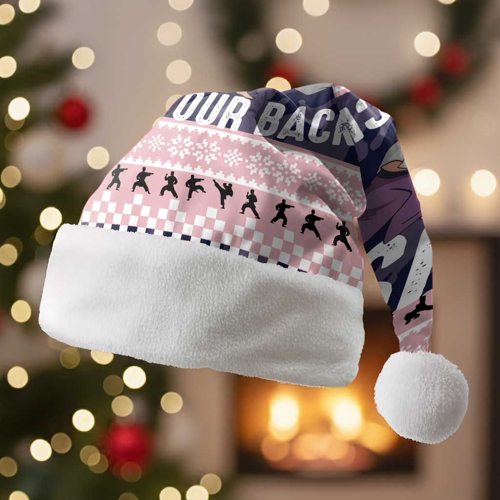 Jesus Has Your Back Jiu Jitsu Christmas Santa Hat Funny Xmas Holiday Patterns - Wonder Print Shop
