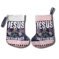 Jesus Has Your Back Jiu Jitsu Christmas Stocking Funny Xmas Holiday Patterns - Wonder Print Shop