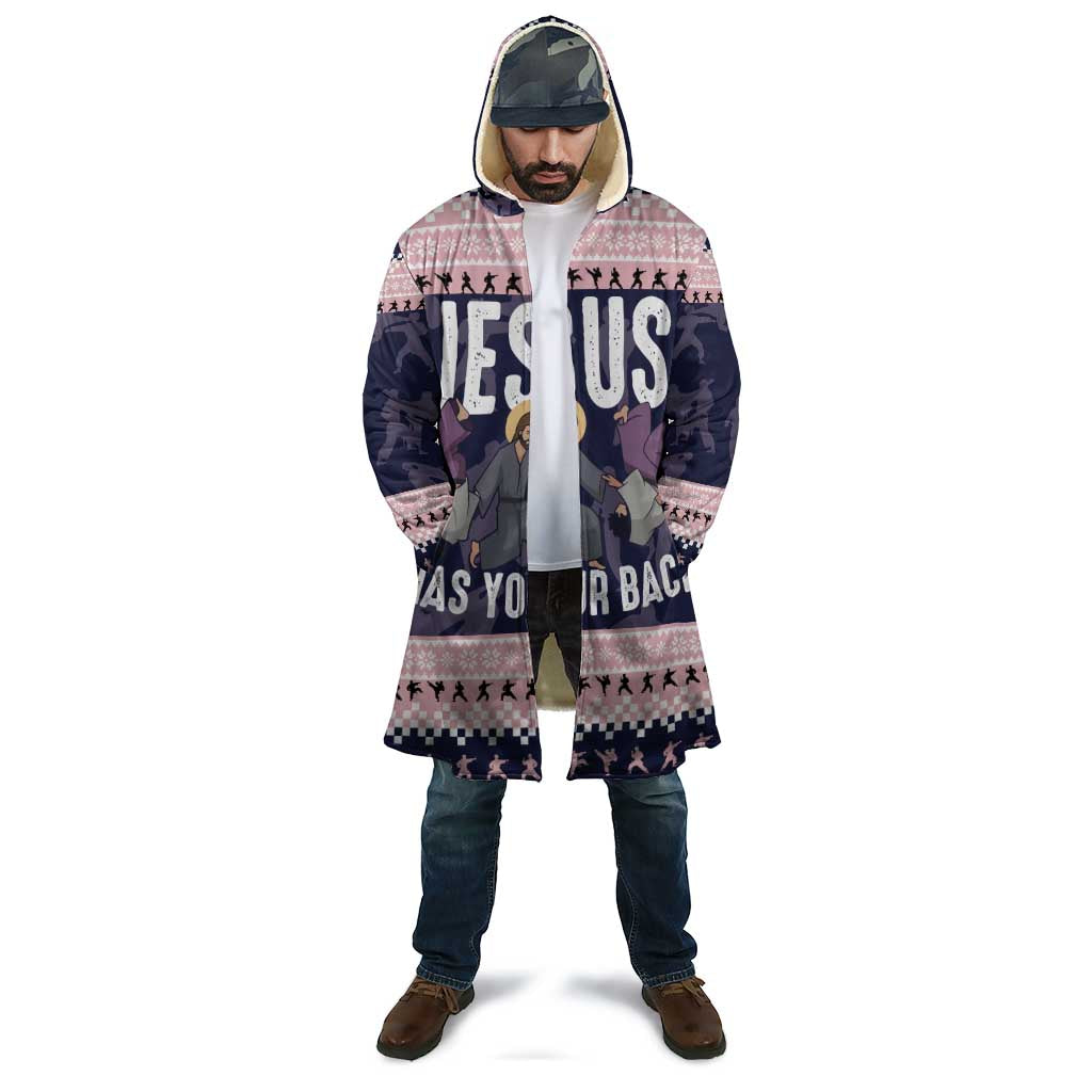 Jesus Has Your Back Jiu Jitsu Christmas Cloak Funny Xmas Holiday Patterns - Wonder Print Shop