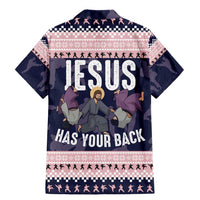 Jesus Has Your Back Jiu Jitsu Christmas Family Matching Mermaid Dress and Hawaiian Shirt Funny Xmas Holiday Patterns - Wonder Print Shop