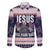 Jesus Has Your Back Jiu Jitsu Christmas Family Matching Off The Shoulder Long Sleeve Dress and Hawaiian Shirt Funny Xmas Holiday Patterns - Wonder Print Shop