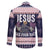 Jesus Has Your Back Jiu Jitsu Christmas Family Matching Off The Shoulder Long Sleeve Dress and Hawaiian Shirt Funny Xmas Holiday Patterns - Wonder Print Shop