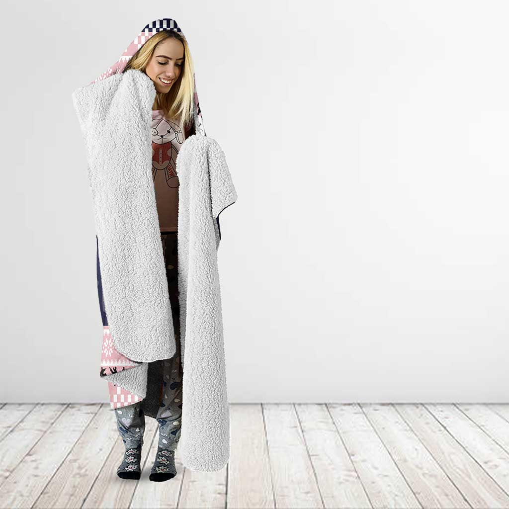 Jesus Has Your Back Jiu Jitsu Christmas Hooded Blanket Funny Xmas Holiday Patterns - Wonder Print Shop