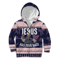 Jesus Has Your Back Jiu Jitsu Christmas Kid Hoodie Funny Xmas Holiday Patterns - Wonder Print Shop