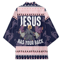 Jesus Has Your Back Jiu Jitsu Christmas Kimono Funny Xmas Holiday Patterns - Wonder Print Shop