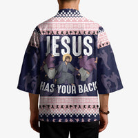Jesus Has Your Back Jiu Jitsu Christmas Kimono Funny Xmas Holiday Patterns - Wonder Print Shop