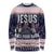 Jesus Has Your Back Jiu Jitsu Christmas Long Sleeve Shirt Funny Xmas Holiday Patterns - Wonder Print Shop