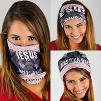 Jesus Has Your Back Jiu Jitsu Christmas Neck Gaiter Funny Xmas Holiday Patterns - Wonder Print Shop
