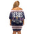 Jesus Has Your Back Jiu Jitsu Christmas Off Shoulder Short Dress Funny Xmas Holiday Patterns - Wonder Print Shop