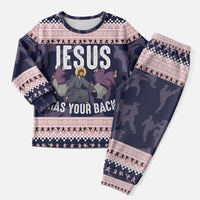 Jesus Has Your Back Jiu Jitsu Christmas Pajama Set Funny Xmas Holiday Patterns - Wonder Print Shop