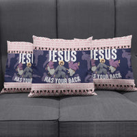 Jesus Has Your Back Jiu Jitsu Christmas Pillow Cover Funny Xmas Holiday Patterns - Wonder Print Shop