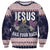 Jesus Has Your Back Jiu Jitsu Christmas Sweatshirt Funny Xmas Holiday Patterns - Wonder Print Shop