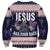 Jesus Has Your Back Jiu Jitsu Christmas Sweatshirt Funny Xmas Holiday Patterns - Wonder Print Shop