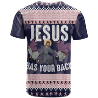 Jesus Has Your Back Jiu Jitsu Christmas T Shirt Funny Xmas Holiday Patterns - Wonder Print Shop