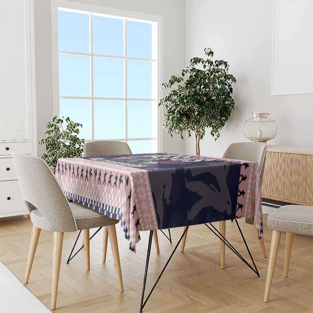 Jesus Has Your Back Jiu Jitsu Christmas Tablecloth Funny Xmas Holiday Patterns - Wonder Print Shop