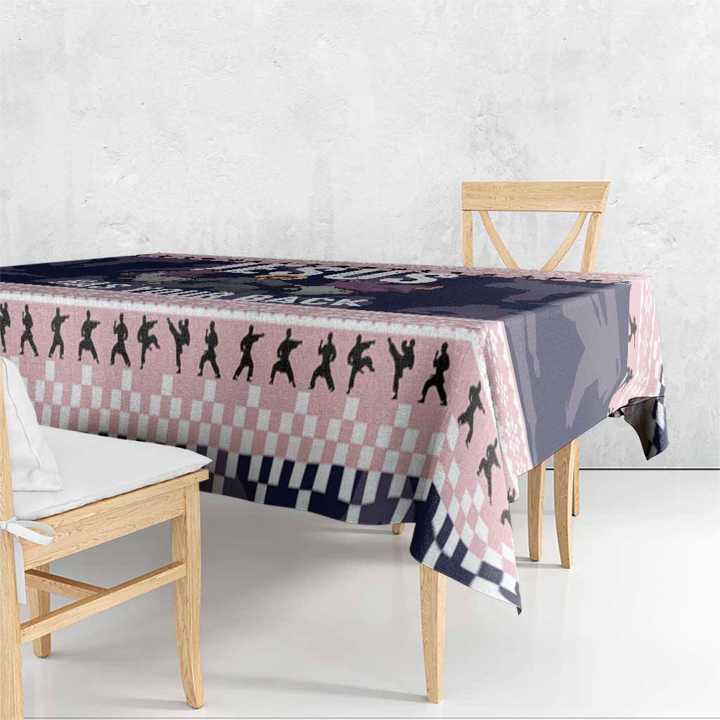 Jesus Has Your Back Jiu Jitsu Christmas Tablecloth Funny Xmas Holiday Patterns - Wonder Print Shop