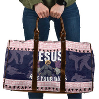 Jesus Has Your Back Jiu Jitsu Christmas Travel Bag Funny Xmas Holiday Patterns - Wonder Print Shop