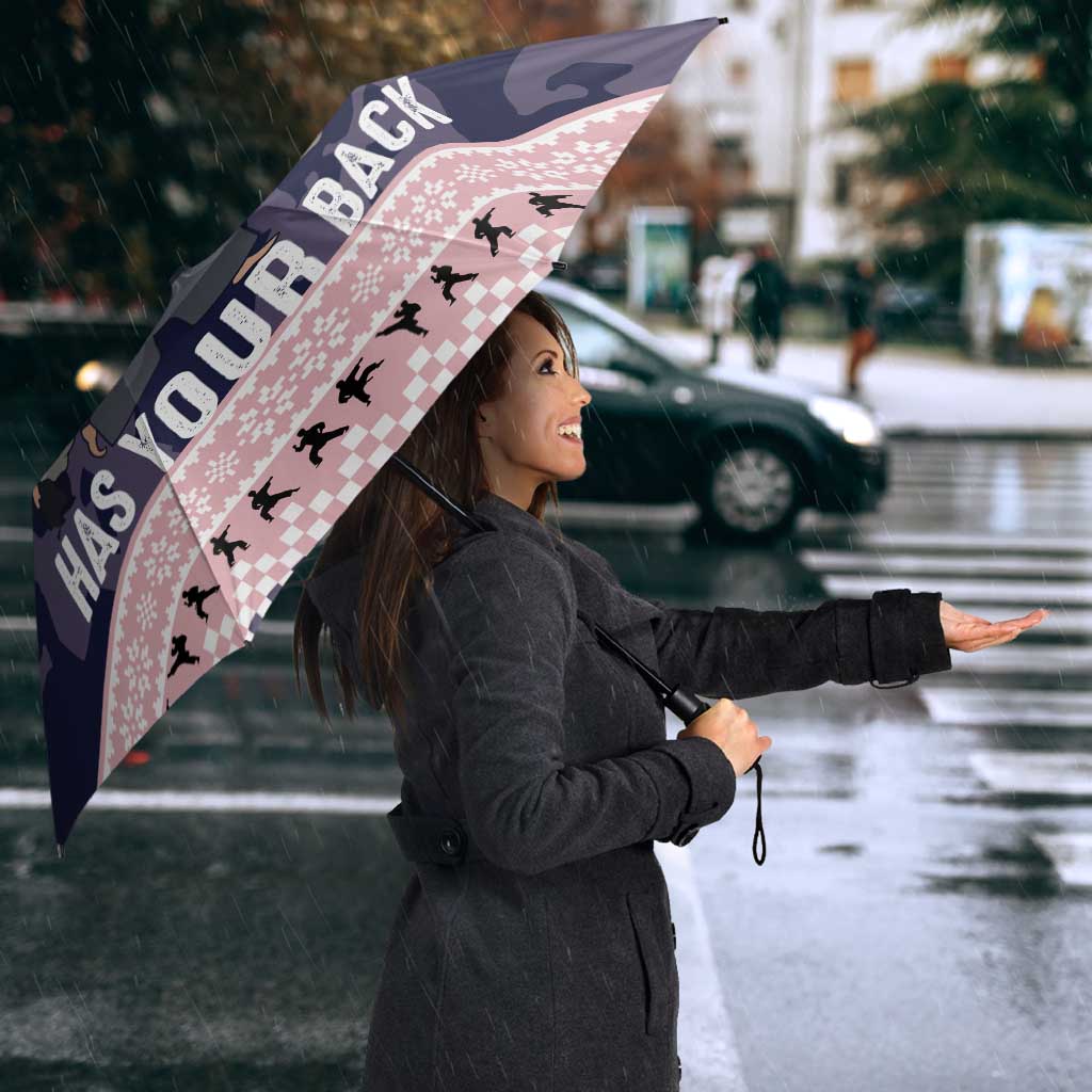 Jesus Has Your Back Jiu Jitsu Christmas Umbrella Funny Xmas Holiday Patterns - Wonder Print Shop