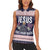 Jesus Has Your Back Jiu Jitsu Christmas Women Sleeveless Polo Shirt Funny Xmas Holiday Patterns - Wonder Print Shop