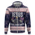 Jesus Has Your Back Jiu Jitsu Christmas Zip Hoodie Funny Xmas Holiday Patterns - Wonder Print Shop