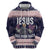 Jesus Has Your Back Jiu Jitsu Christmas Zip Hoodie Funny Xmas Holiday Patterns - Wonder Print Shop
