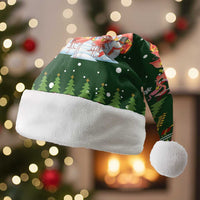 Flamingo Christmas Tree Christmas Santa Hat Funny Xmas Holiday Patterns - Wonder Print Shop