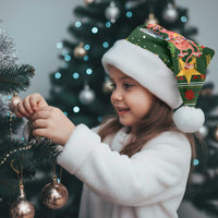 Flamingo Christmas Tree Christmas Santa Hat Funny Xmas Holiday Patterns - Wonder Print Shop
