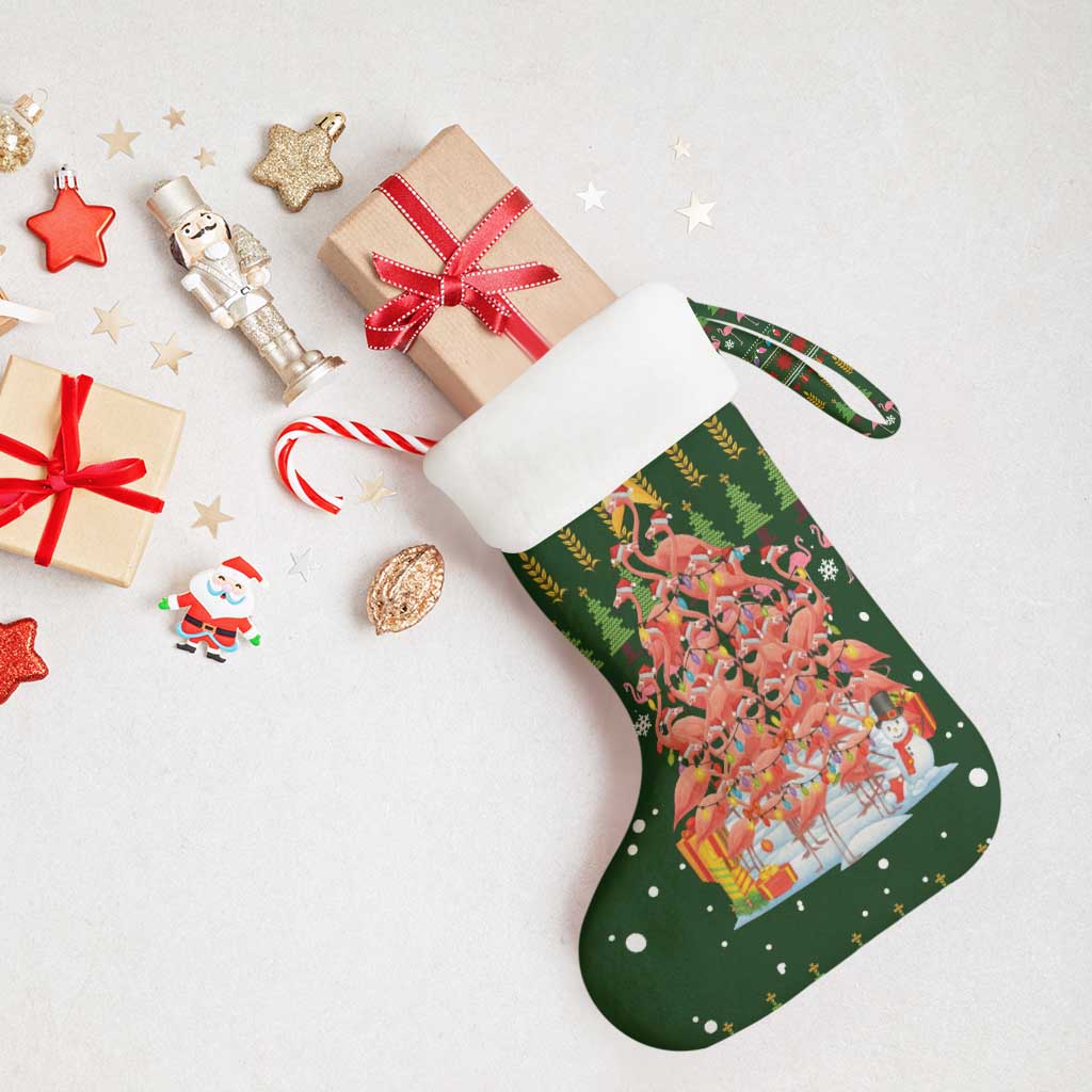 Flamingo Christmas Tree Christmas Stocking Funny Xmas Holiday Patterns - Wonder Print Shop