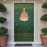 Flamingo Christmas Tree Christmas Door Cover Funny Xmas Holiday Patterns - Wonder Print Shop