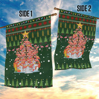 Flamingo Christmas Tree Christmas Garden Flag Funny Xmas Holiday Patterns - Wonder Print Shop