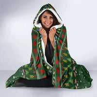 Flamingo Christmas Tree Christmas Hooded Blanket Funny Xmas Holiday Patterns - Wonder Print Shop