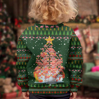 Flamingo Christmas Tree Christmas Kid Ugly Christmas Sweater Funny Xmas Holiday Patterns - Wonder Print Shop